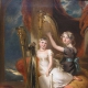 Harlow, George Henry (1787-1819) . Portrait of Louisa and Eliza Sharpe