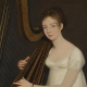 Home, Robert (1752-1834). Portrait of young woman playing the harp